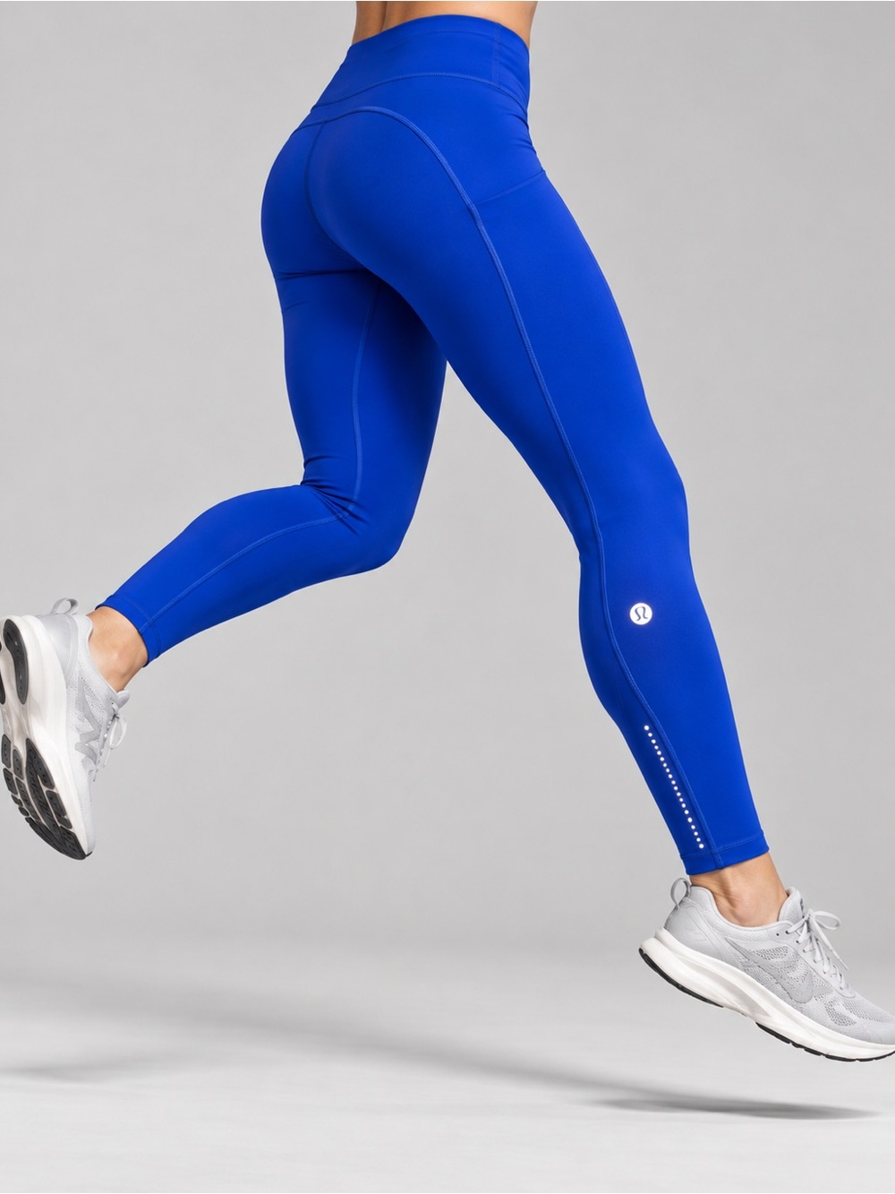 lululemon athletica Royal Blue High Rise Reflective Leggings – Size 8